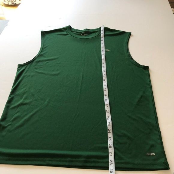 Champion Men's Green Sleeveless Shirt, L (y80) - Picture 5 of 8